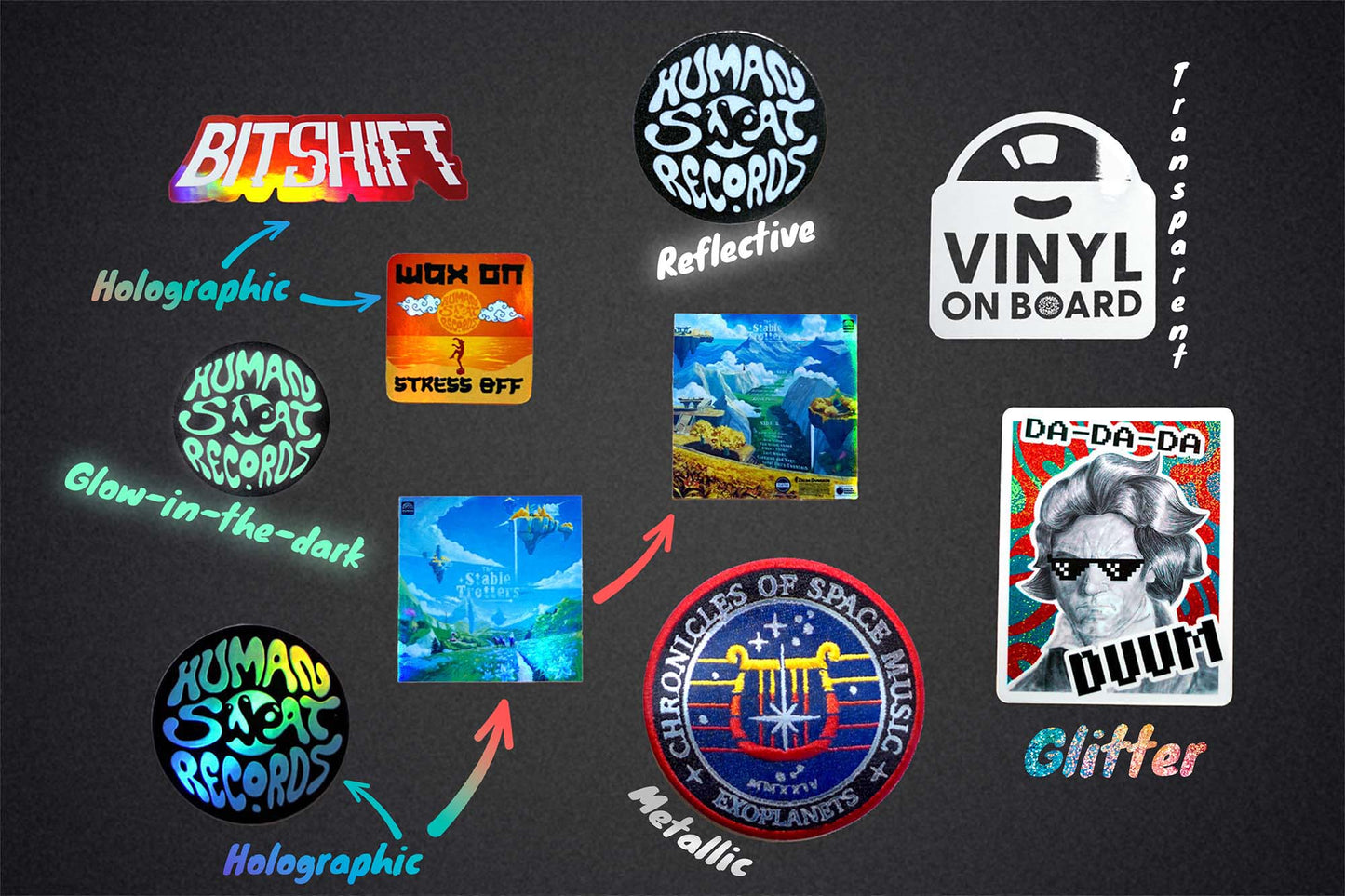 Human Sweat Stickers - Book 1 - Sticker Pack