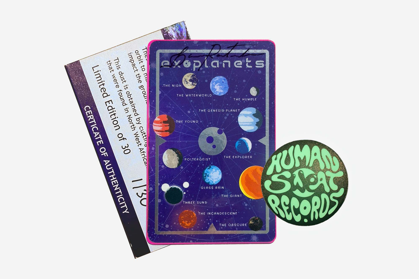 Exoplanets - Interactive Download Card - Contains Genuine Asteroid Dust
