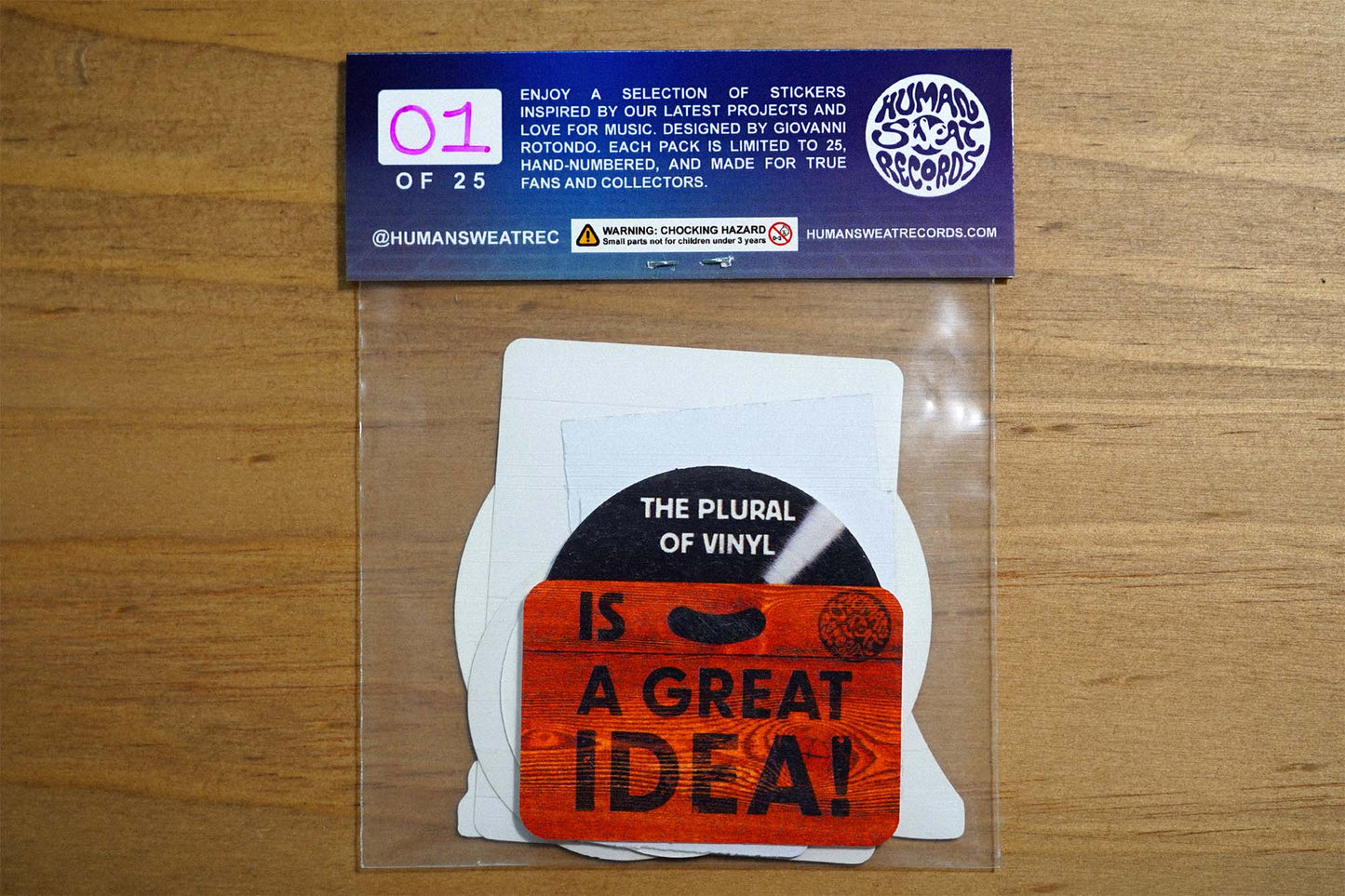 Human Sweat Stickers - Book 1 - Sticker Pack