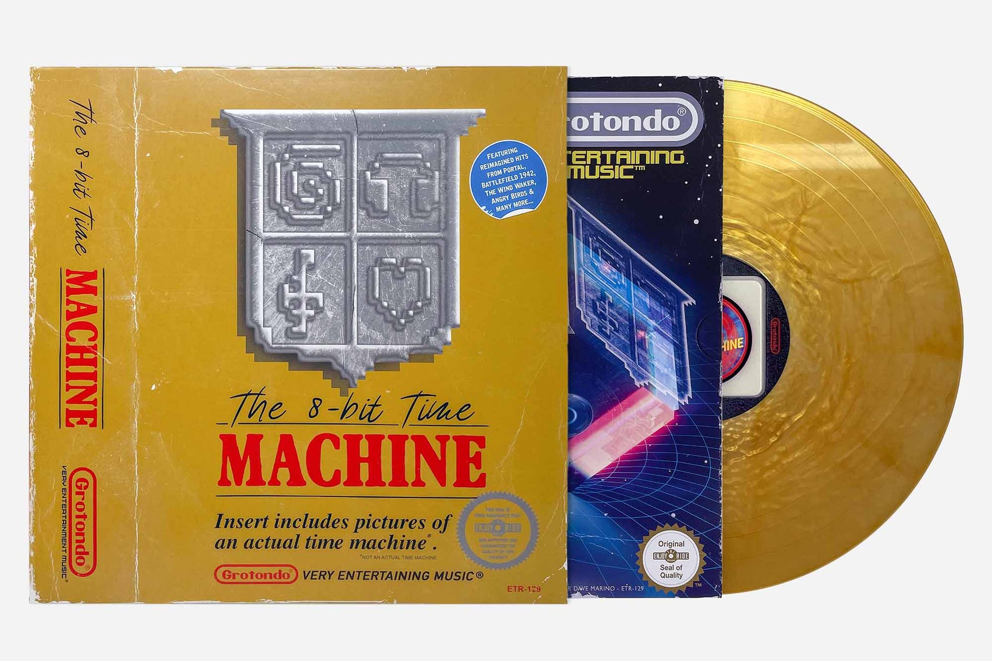 The 8-bit Time Machine - LP - Gold Cartridge variant - Only With Bundle T8BTA Enjoy The Ride Records