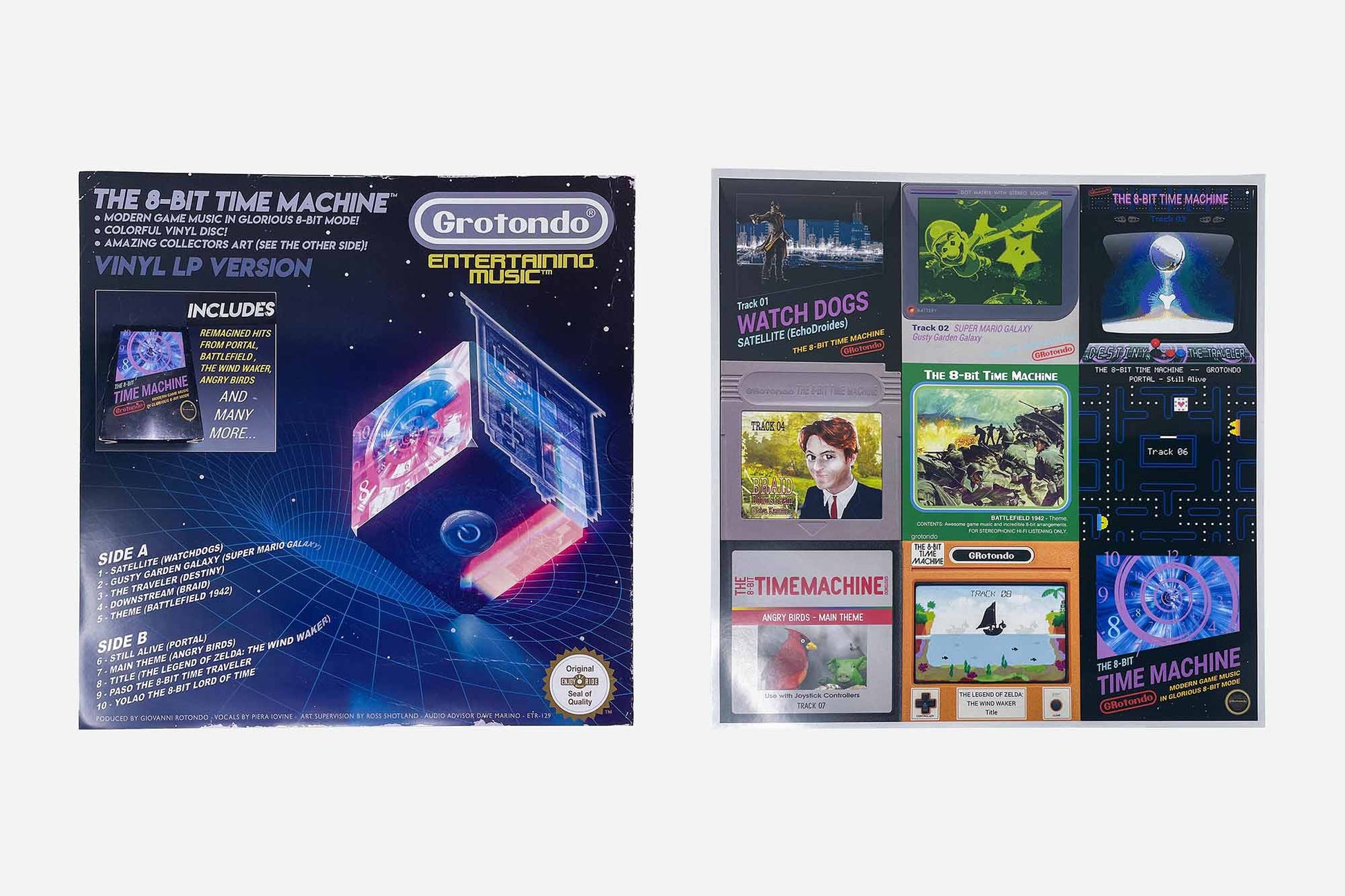The 8-bit Time Machine - LP - Gold Cartridge variant - Only With Bundle T8BTA Enjoy The Ride Records