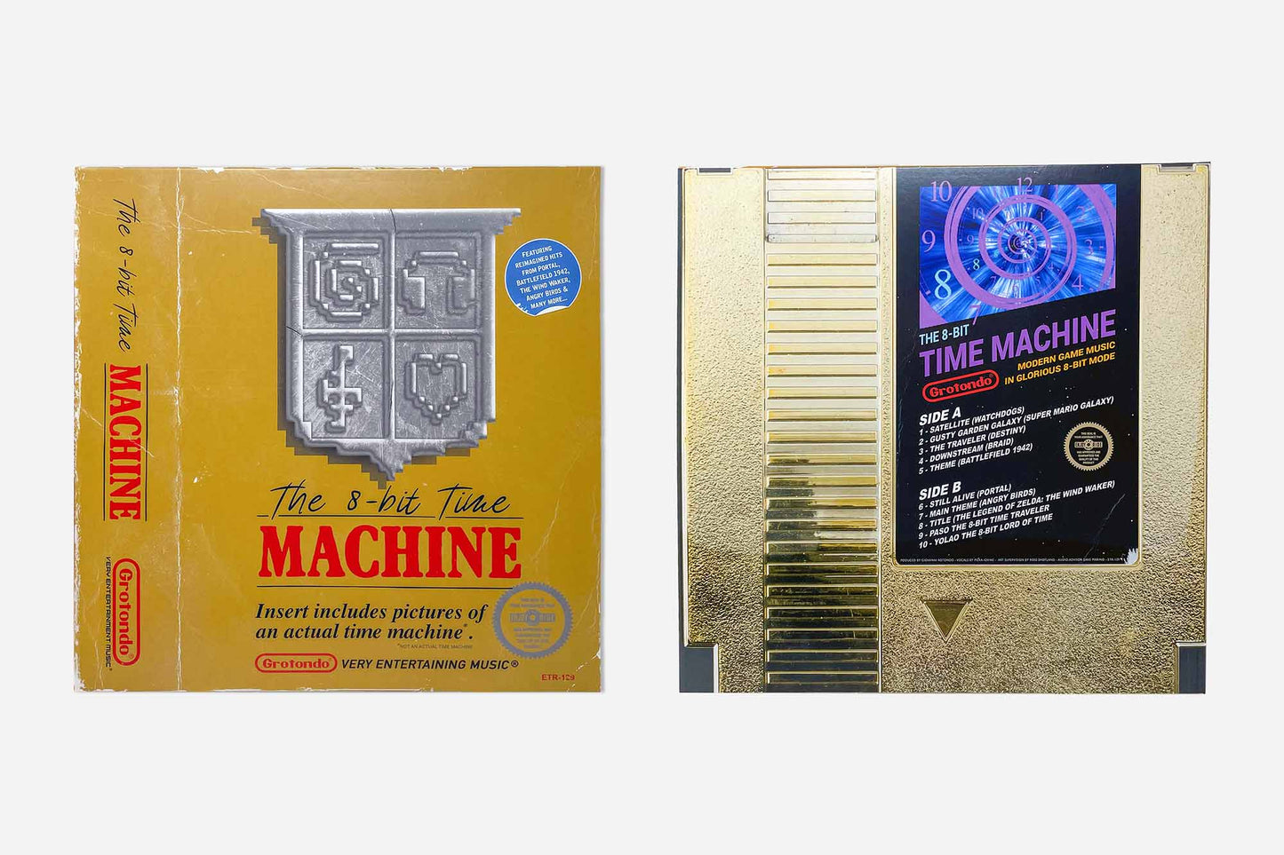 The 8-bit Time Machine - LP - Gold Cartridge variant - Only With Bundle T8BTA Enjoy The Ride Records