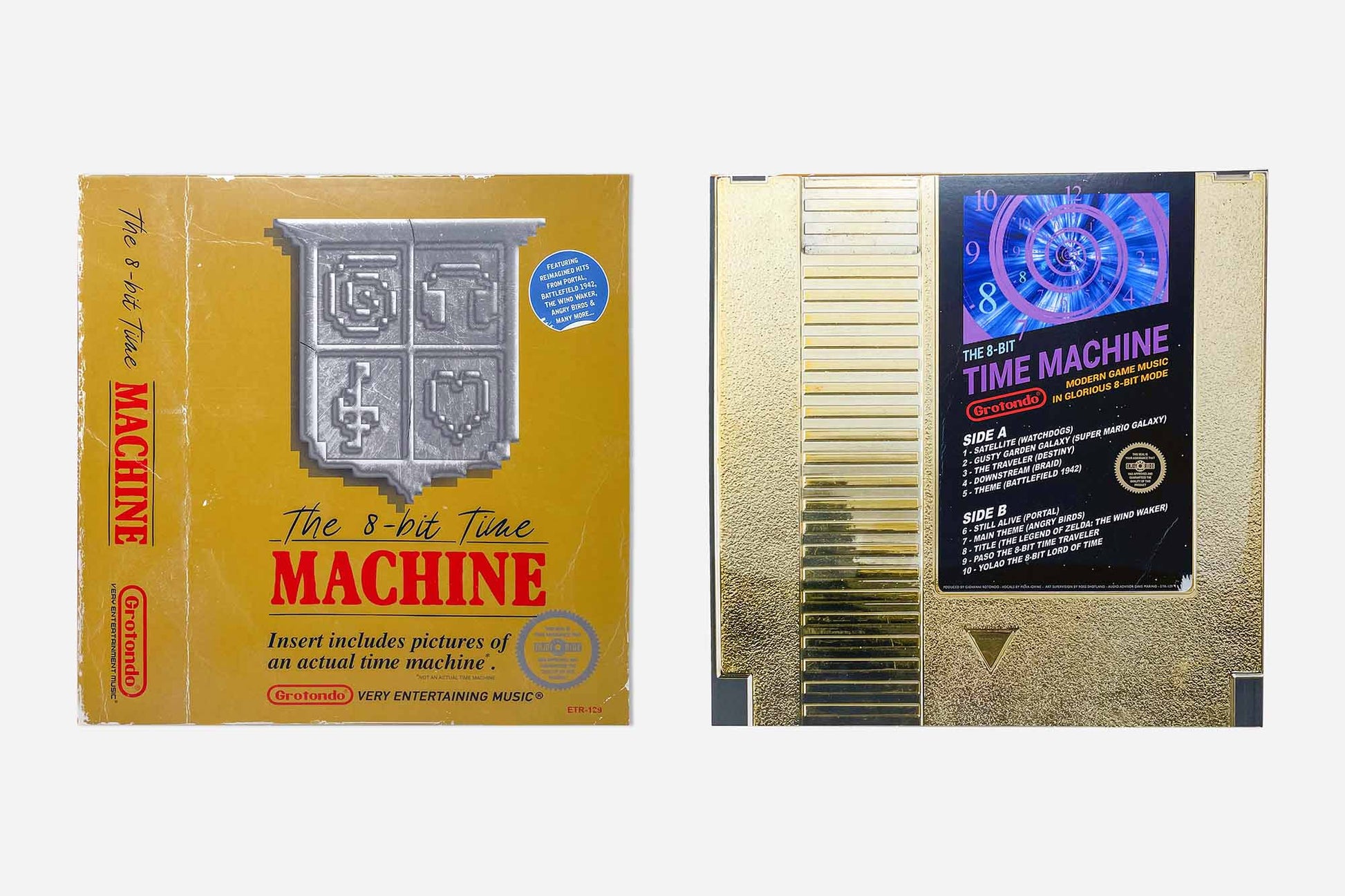 The 8-bit Time Machine - LP - Gold Cartridge variant - Only With Bundle T8BTA Enjoy The Ride Records