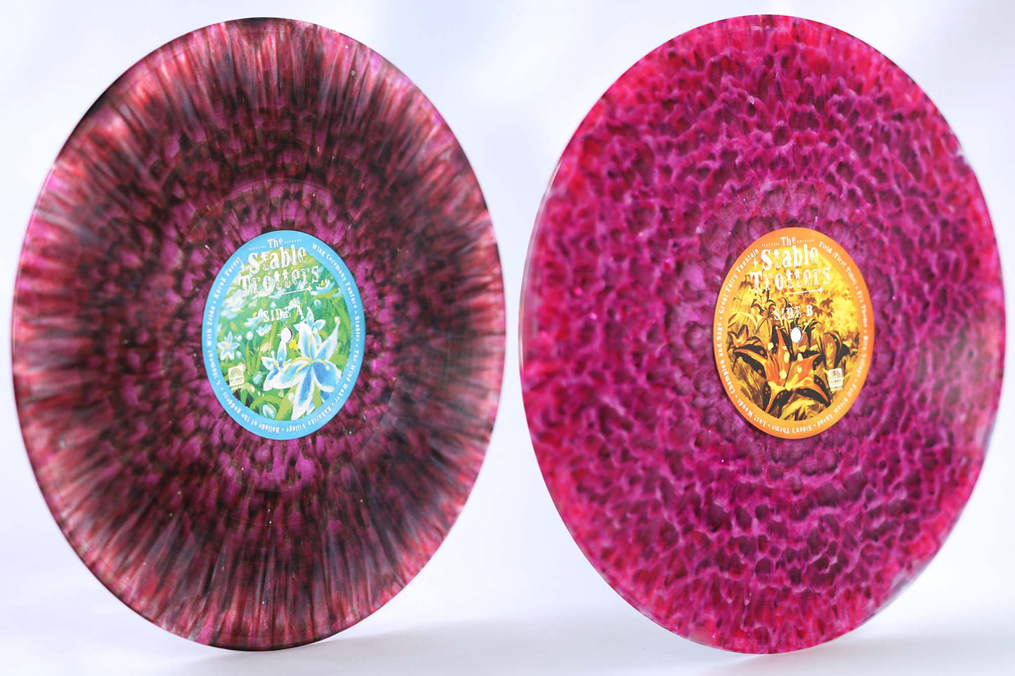 The Stable Trotters - LP - "Fairy Fountain" magenta with glitter hand-poured variant