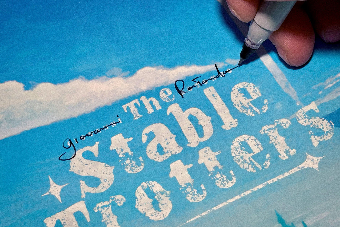 Signed LP (jacket and label) - "Silent Princess" blue variant - The Vault Human Sweat Records