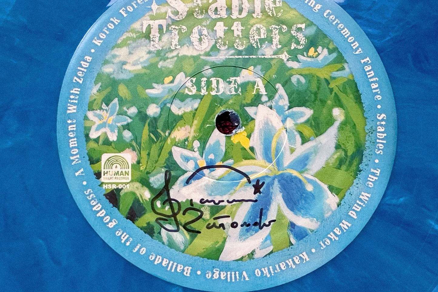 Signed LP (jacket and label) - "Silent Princess" blue variant - The Vault Human Sweat Records